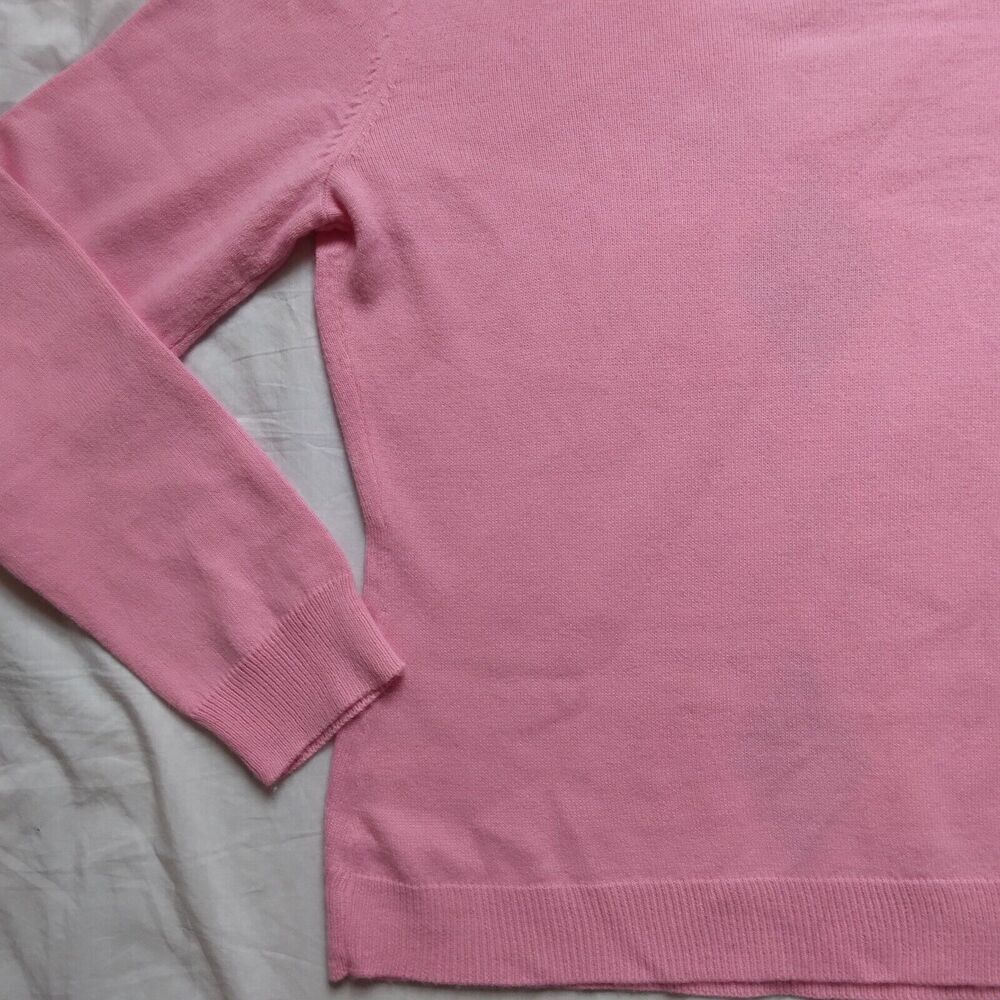 New York and Company Pink Argyle Sweater Academia Barbie Womens Size XS - Picture 10 of 10